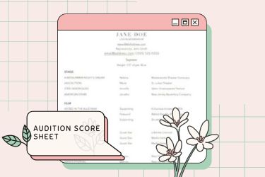 Audition Score Sheet