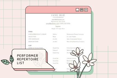 Performer Repertoire List