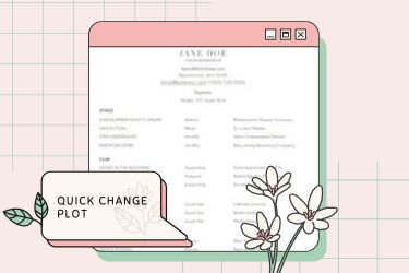Quick Change Plot & Backstage Tracker