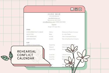 Rehearsal Conflict Calendar